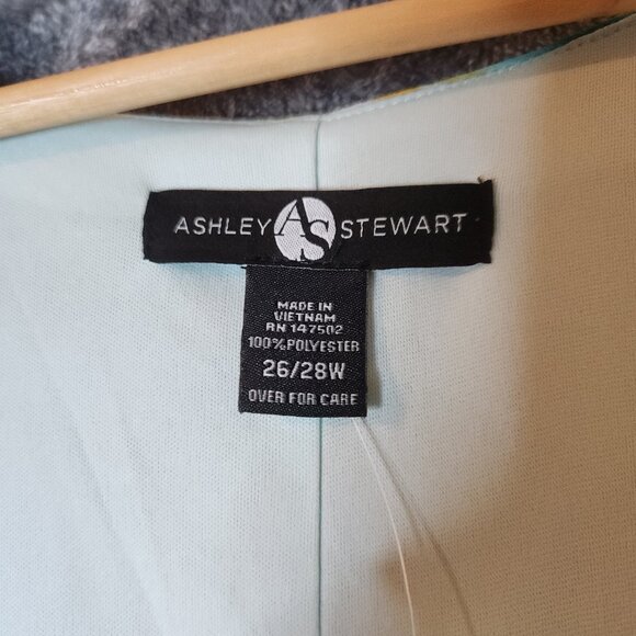 NWT PLUS SIZE Ashley Stewart SZ 26/28 Women's Maxi Dress Tie Back V Neck - Picture 5 of 9